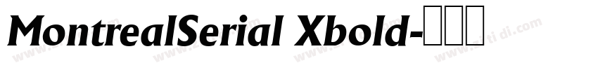 MontrealSerial Xbold字体转换